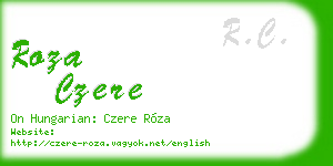 roza czere business card