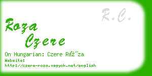 roza czere business card